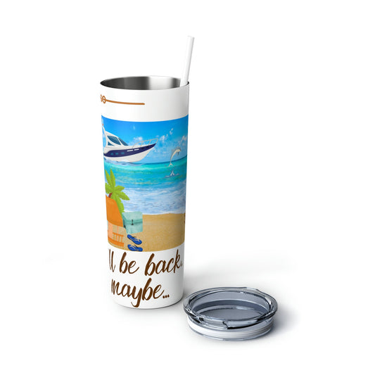 Tumbler Fun Cup 20oz Beach Getaway Tumbler Present Mom Gift Cute Tumbler Present Friend