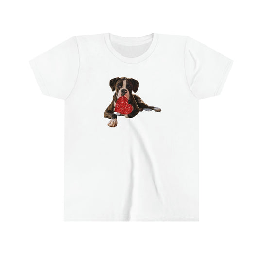 Boxer Puppy Girls T Shirt, Cute Tee, Fun Shirt, Dog Lover, Sister, Niece, Friend, Birthday Party, Present, Christmas Gift