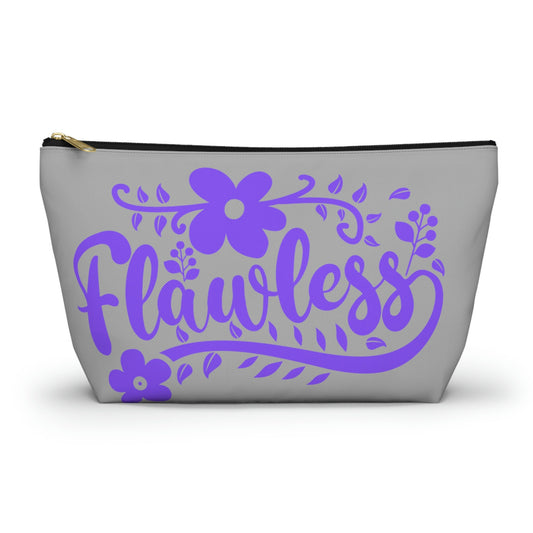 Sassy Makeup Bag, Purple Grey Cosmetic Bag, Inspirational Makeup Bag, Inspirational Accessory Bag, Fun Makeup Bag, Fun Cosmetic Bag