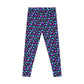 Women's Leggings Retro Stretchy 80s Purple Pink