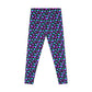 Women's Leggings Retro Stretchy 80s Purple Pink