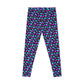 Women's Leggings Retro Stretchy 80s Purple Pink