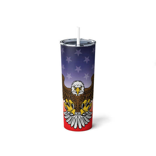 Tumbler America Eagle With Straw