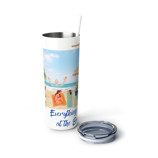 Tumbler Cup Beach 20oz Birthday Present For Beach Lover Tumbler Gift For Her Vacation